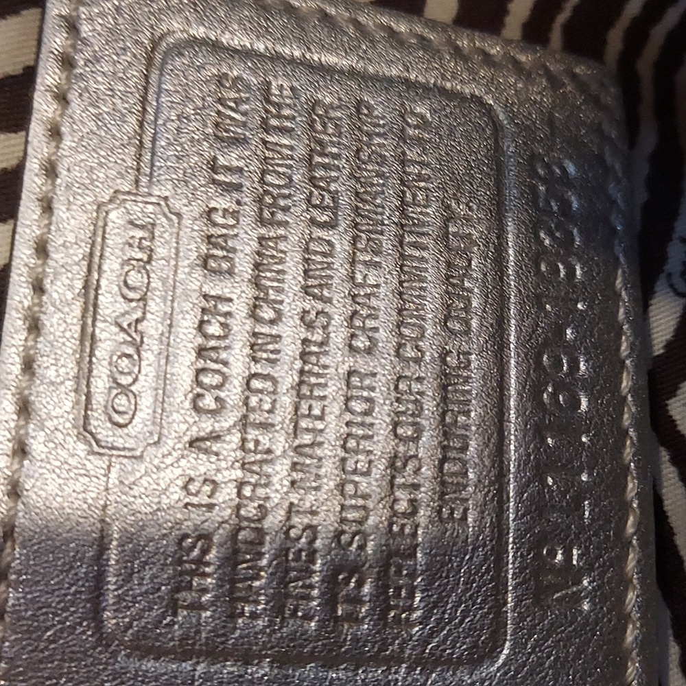 Coach Tan and Gray Shoulder Bag - Picture 5 of 6
